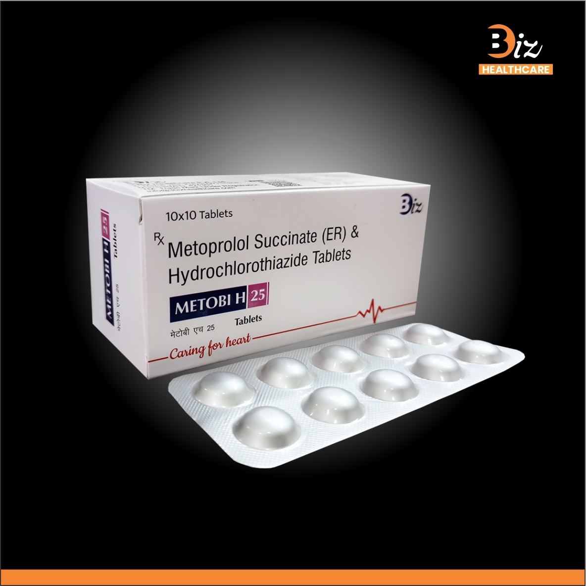 Metoprolol Succinate 25mg Er Hydrochlorothiazide 12.5mg - Recommended For: Patients With High Blood Pressure And Associated Cardiovascular Complications.