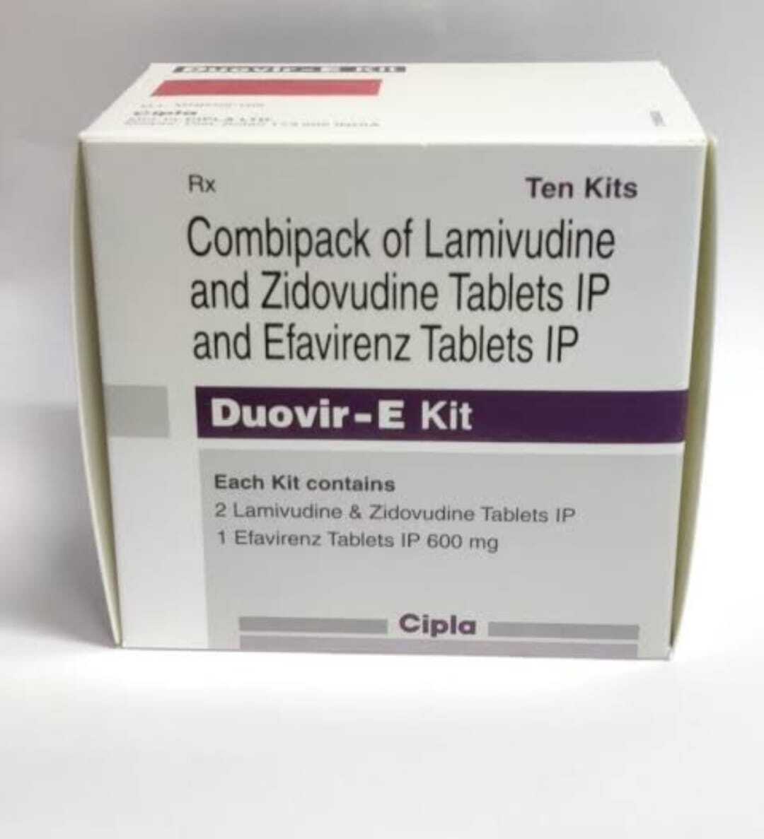 Duovir E Kit Tablet (Lamivudine + Zidovudine + Efavirenz) - Ph Level: 7.0 - 5.0