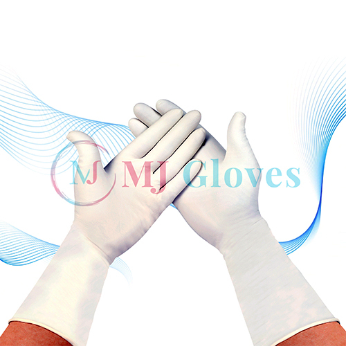 Polymer Coated Sterile Latex Surgical Gloves Pre Powdered - Latex, Plus Size, Color As Per Availability | Disposable, Industrial Grade, Plain Pattern, Sterilized