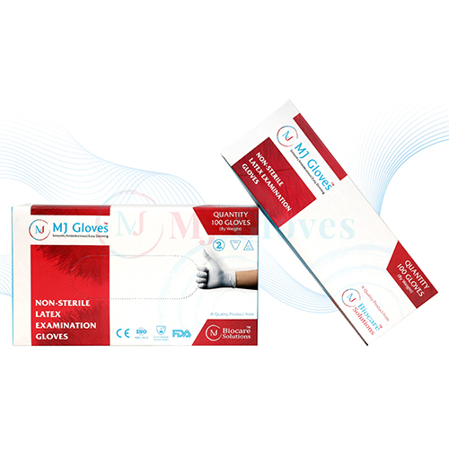 Latex Examination Gloves - Plus Size, Non-sterile & Washable | Disposable, Industrial Grade, Plain Pattern