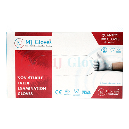 Latex Examination Gloves - Plus Size, Non-sterile & Washable | Disposable, Industrial Grade, Plain Pattern