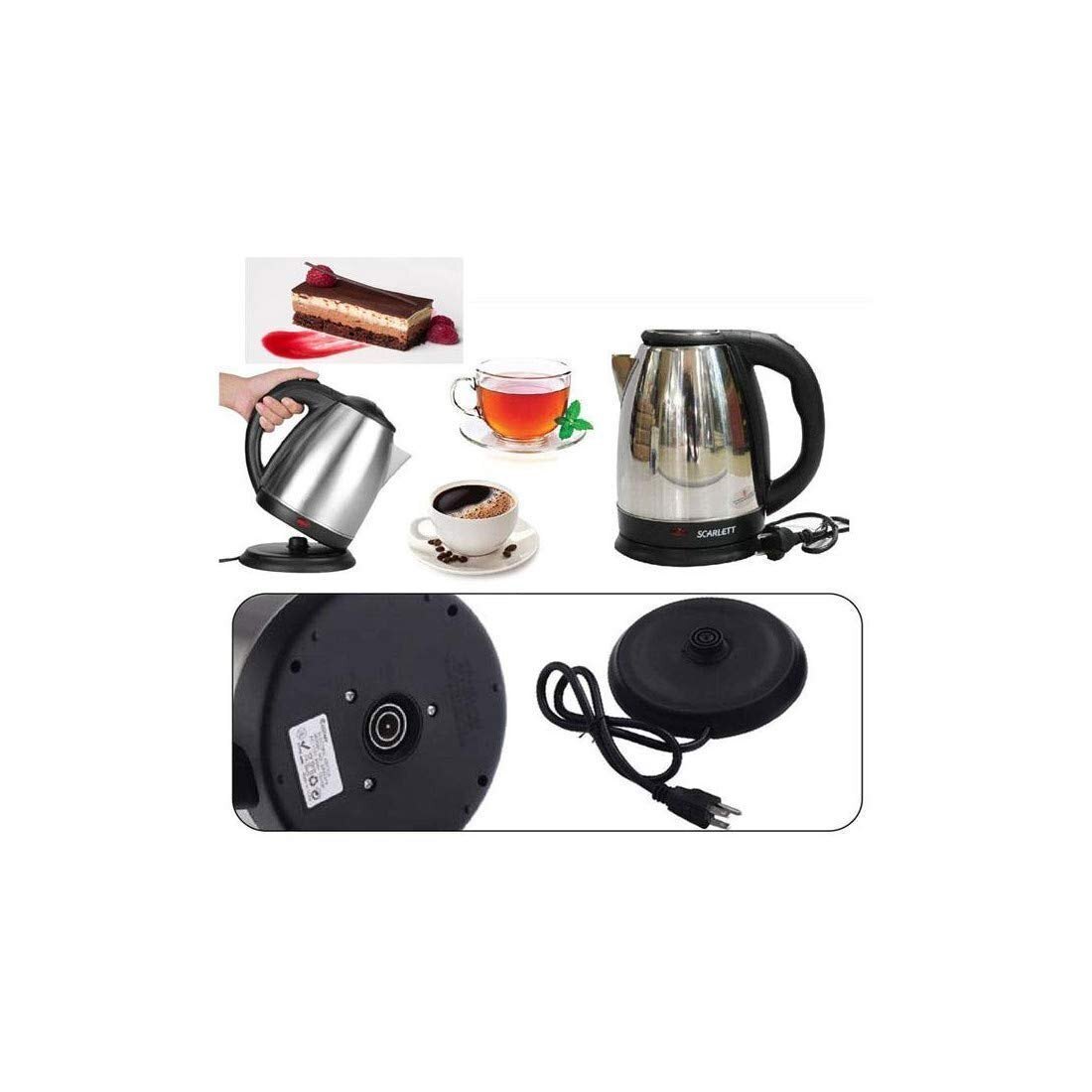 Scarlett Automatic Electric Kettle Sttb121 - Material: Stainless Steel