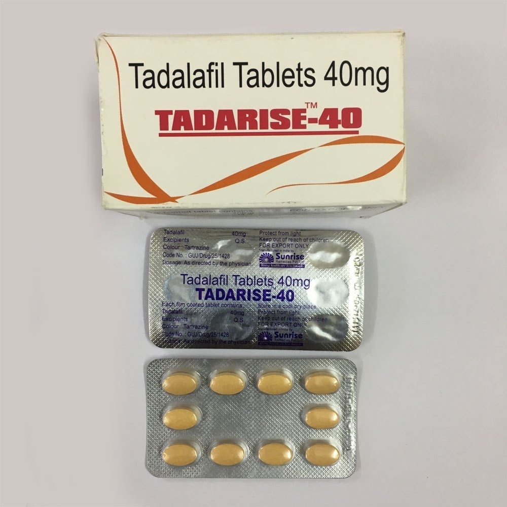 Tadarise 40mg Tablets - 40mg Dosage, Designed For Enhanced Performance | Supports Improved Blood Flow, Convenient Tablet Form