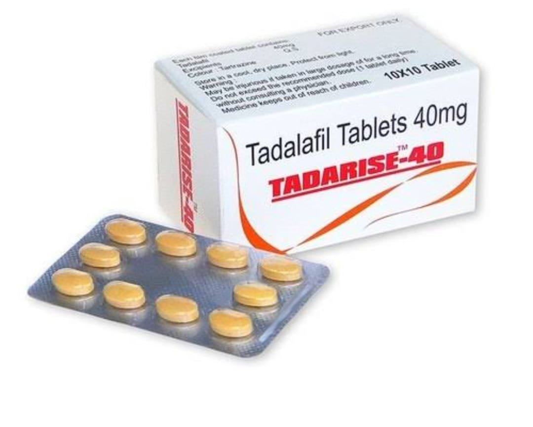 Tadarise 40mg Tablets - 40mg Dosage, Designed For Enhanced Performance | Supports Improved Blood Flow, Convenient Tablet Form