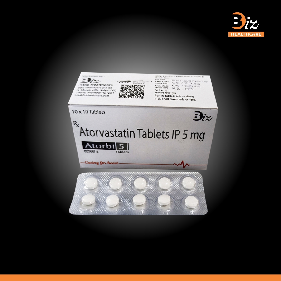 Atorvastatin 5mg - Recommended For: Patients With Hypercholesterolemia Or Cardiovascular Risk