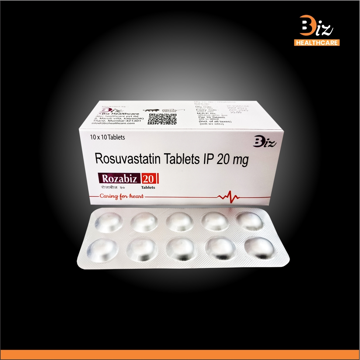 Rosuvastatin 20mg - Recommended For: Individuals With High Cholesterol Or At Risk Of Heart Disease