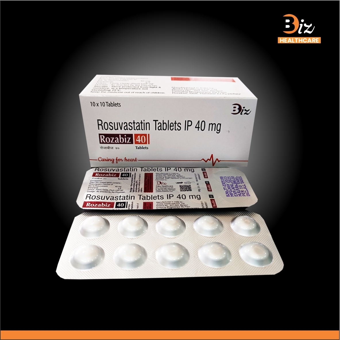 Rosuvastatin 40mg - Recommended For: Patients With High Cholesterol Levels Or Cardiovascular Risk