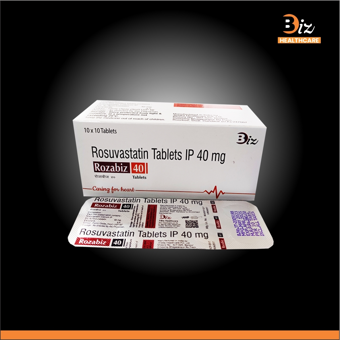 Rosuvastatin 40mg - Recommended For: Patients With High Cholesterol Levels Or Cardiovascular Risk