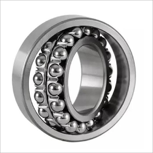 Double Row Self Aligning Ball Bearing - Steel Material | Silver Color, Industrial Usage, 1 Year Warranty