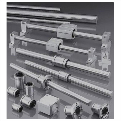 Silver Linear Motion Bearing With Hard Chrome Shaft