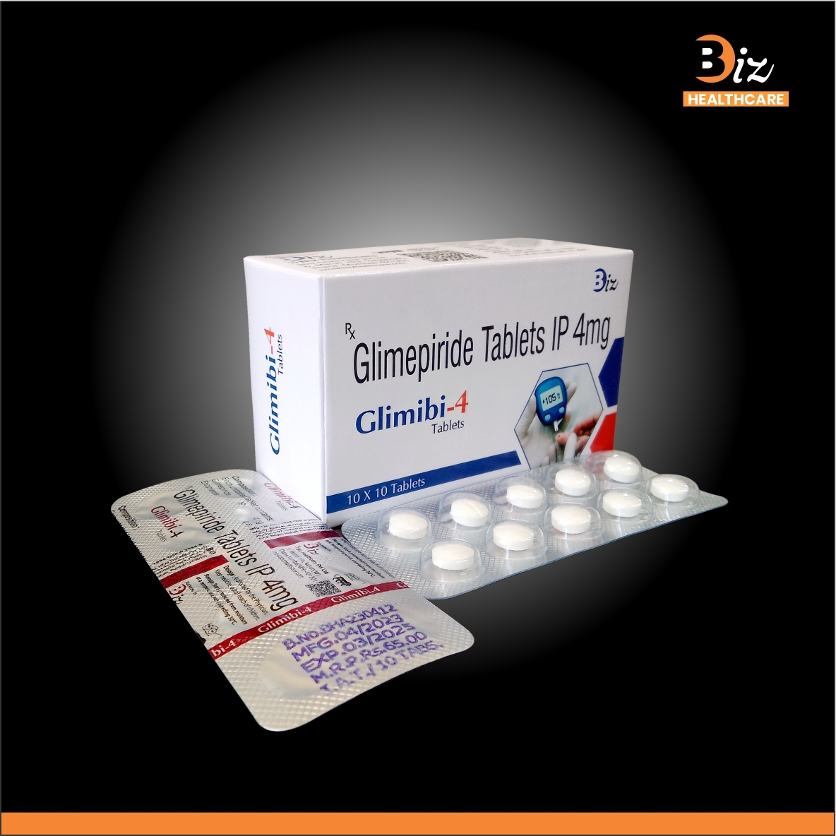 Glimepiride 4mg - Recommended For: Patients Diagnosed With Type 2 Diabetes Mellitus