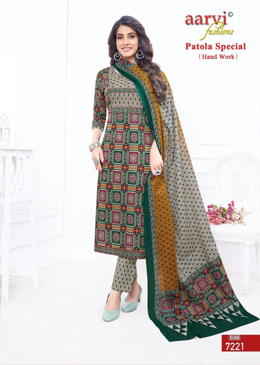 Aarvi Patola Special Vol 1 Kurti Pant With Dupatta