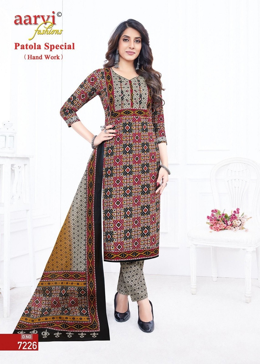 Aarvi Patola Special Vol 1 Kurti Pant With Dupatta