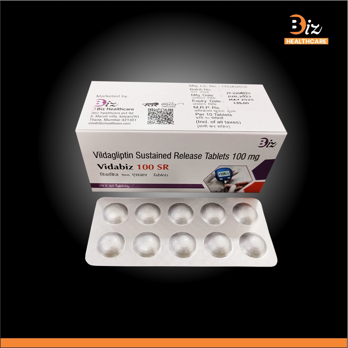 Vildagliptin Sr 100mg