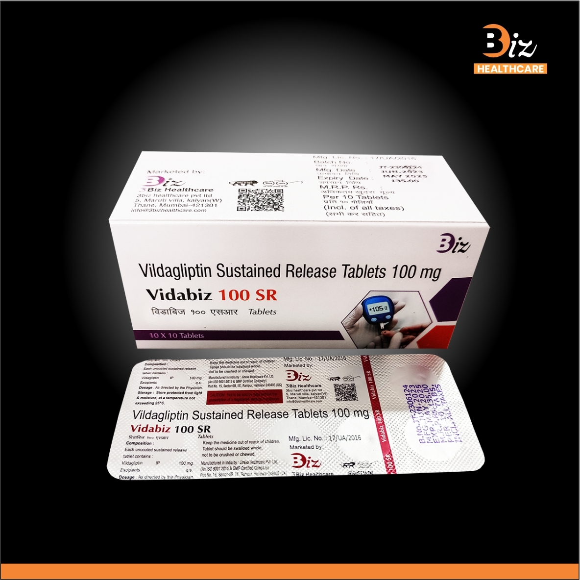 Vildagliptin Sr 100mg