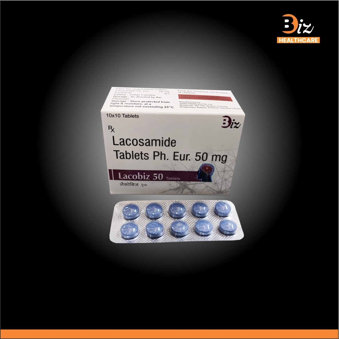 Lacosamide 50mg - Physical Form: Tablets