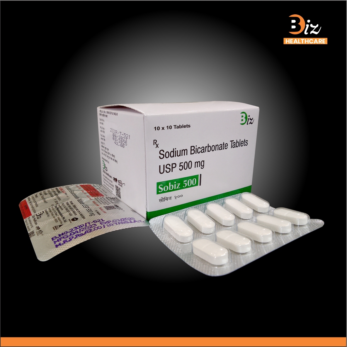 Sodium Bicarbonate 500mg - Recommended For: Individuals Experiencing Acid Reflux Indigestion Or Heartburn