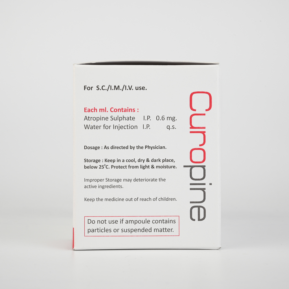 Atropine Sulphate Injection - 50x1ml Ample Size | Liquid Form, Clinical Usage