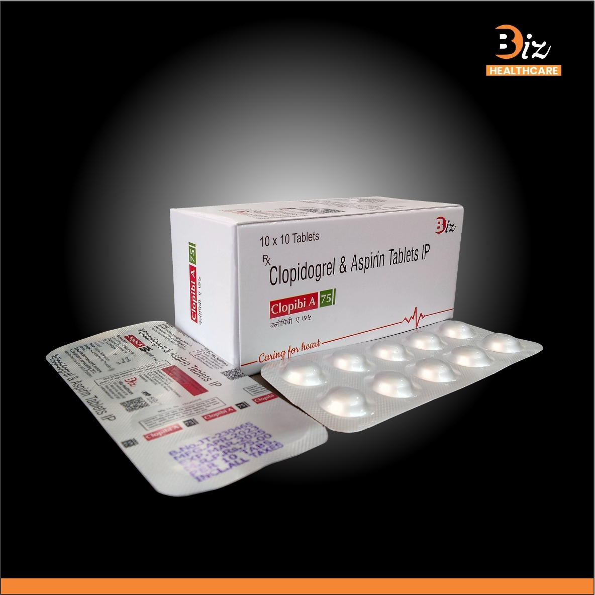 Asp 75mg Clopidogrel 75mg - Recommended For: Patients With Cardiovascular Conditions Such As Heart Attack Or Stroke