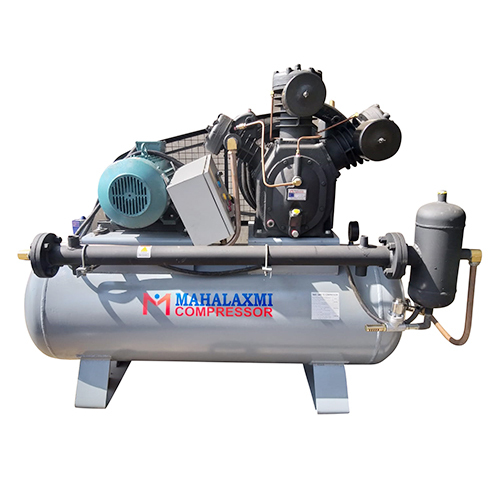High Pressure Air Compressor - Stainless Steel, 8 Bar Max Pressure | Electric Power, Low-Noise Lubrication System, Ideal for Industrial Applications