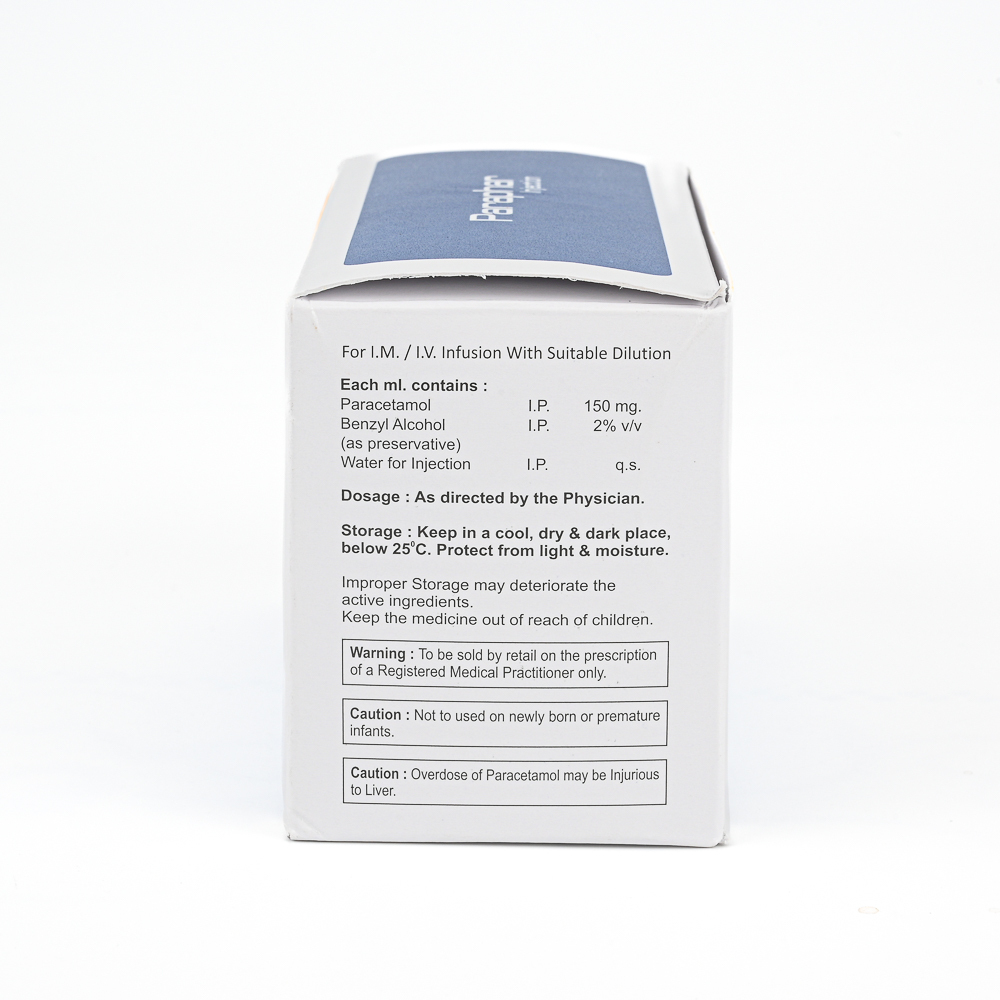 Paracetamol Injection - 2ml And 3ml Pack Sizes | Liquid Formulation For Moderate Pain Relief And Fever Reduction