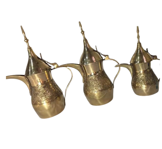 Brass Tea Pot - Handmade Brass, Elegant Gold Finish, Unique Retro Design, Corrosion Resistant, Moisture Proof, Easy To Clean And Install