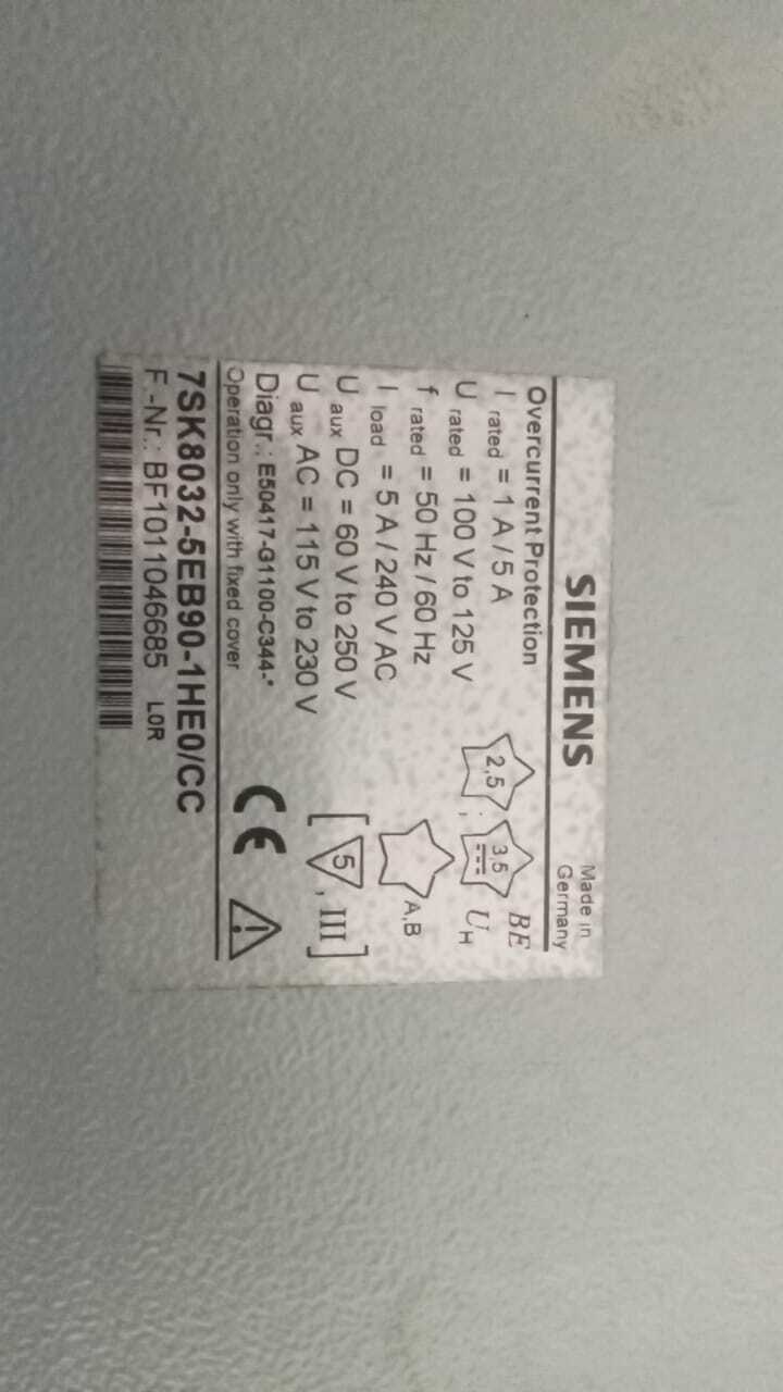Siemens 7sk8032-5eb90-1he0/cc Relay