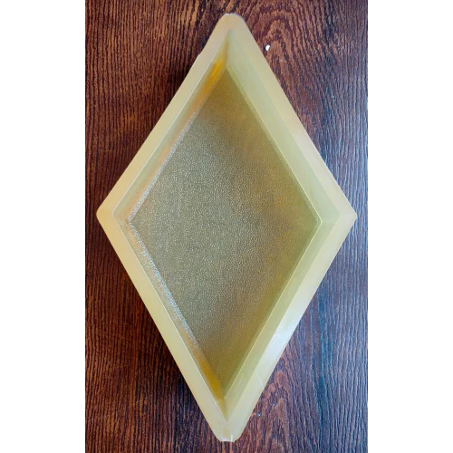 Diamond Shape Pvc Paver Mould - Color: Light Yellow