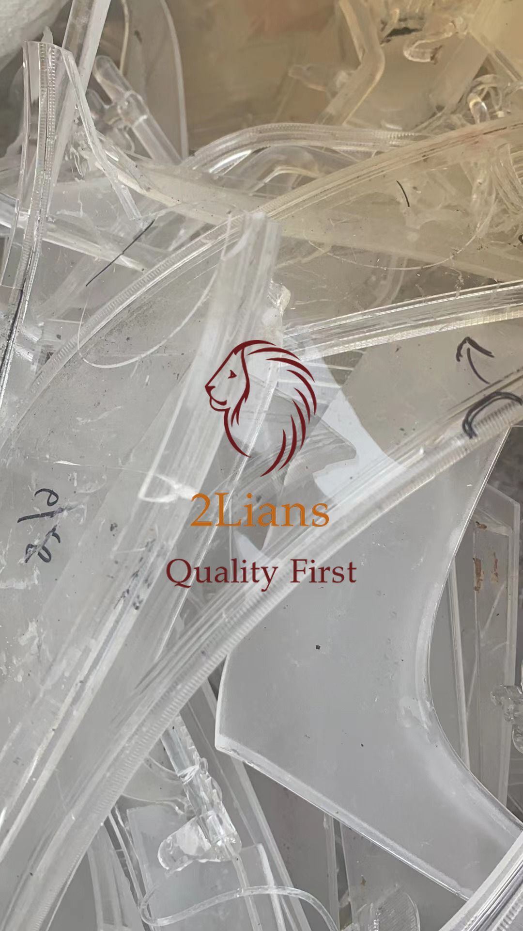 Pmma Board Side Cut Scraps - Color: Transparent Red Blue