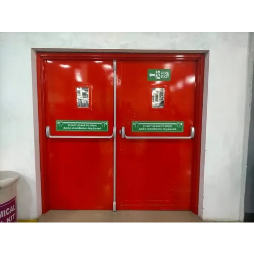 Double Door Type Emergency Exit Door Application: Industrial