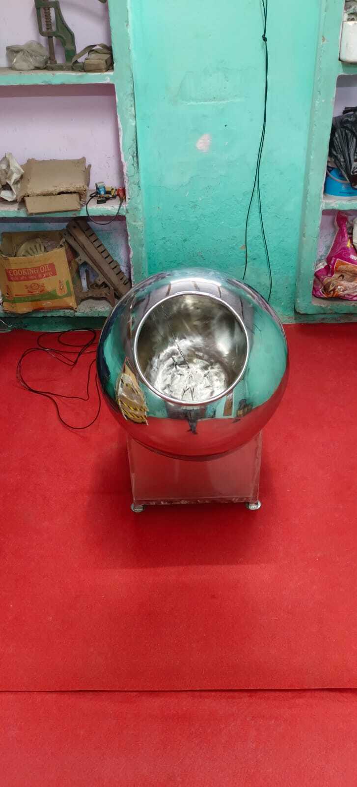 Flaving Coating Pan - Stainless Steel, 40kg Weight, 220v | Automatic, Low Energy Consumption, Hot Air Heating System, Computerized Control, Humidification System, Coating Speed 10-50