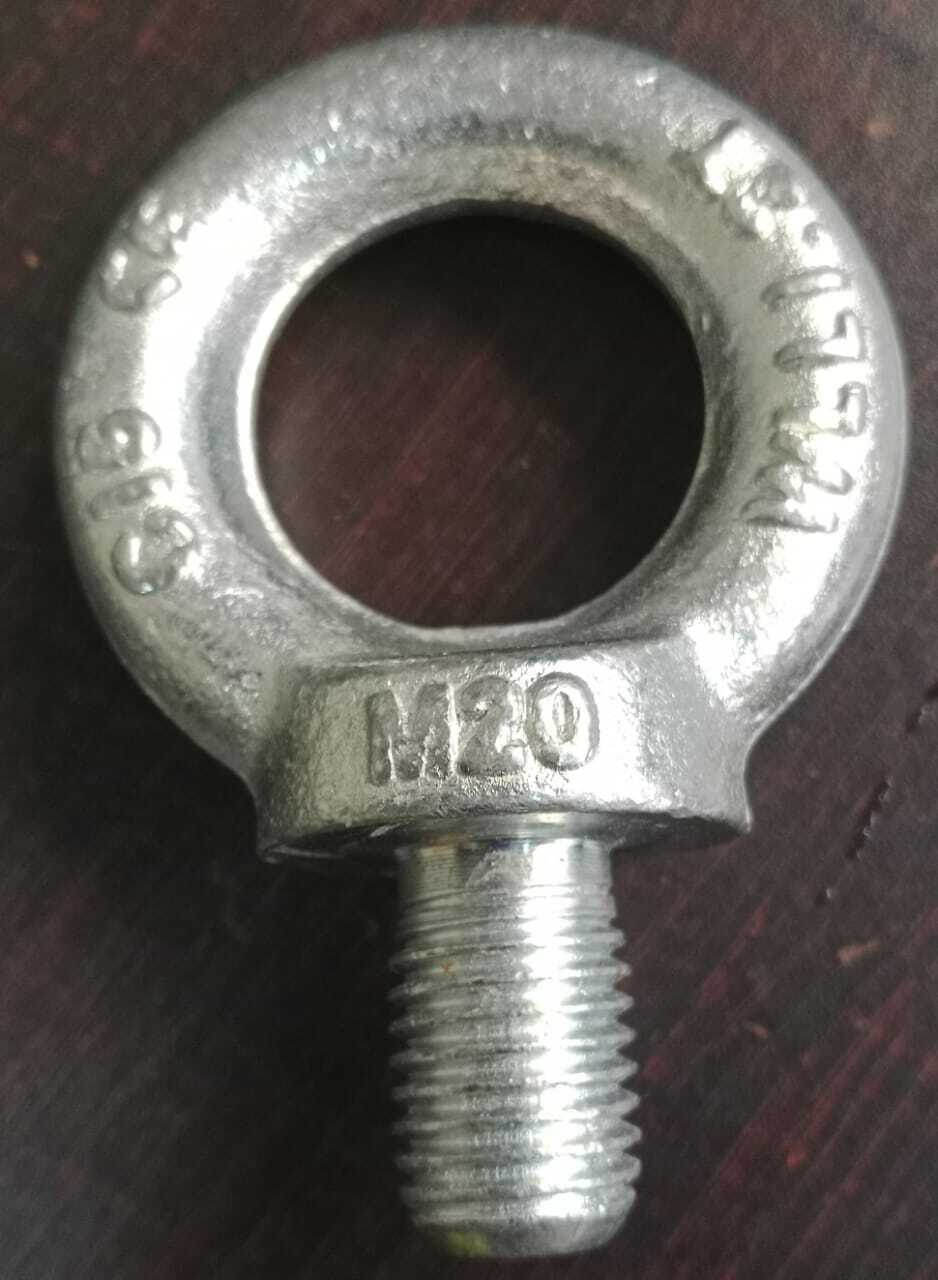 Lifting Eye Bolt - M10, 62x36x25mm, Natural Color | G80 Grade, Powder Coated, Strong & Durable Design, All Lifting Capacities Available