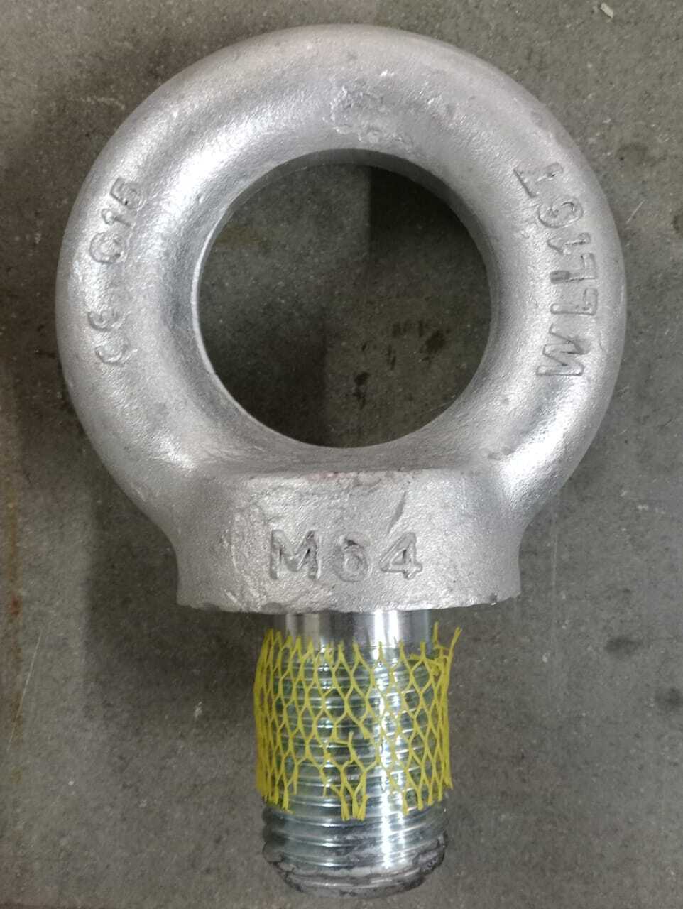 Lifting Eye Bolt - M10, 62x36x25mm, Natural Color | G80 Grade, Powder Coated, Strong & Durable Design, All Lifting Capacities Available