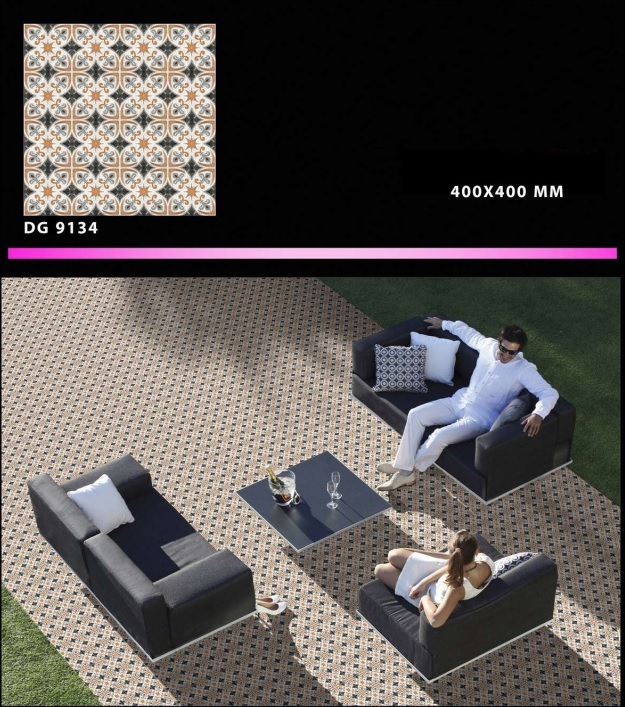 Parking Tile 400 X 400 - Ceramic Mosaic, 400 X 400 Mm Size | Gloss & Matt Finish, Plain Design For Interior Floor Solutions