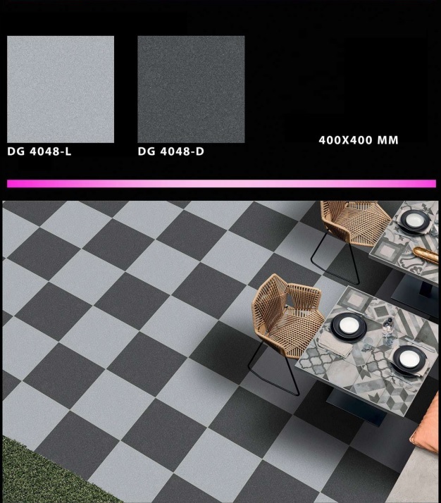 Parking Tile 400 X 400 - Ceramic Mosaic, 400 X 400 Mm Size | Gloss & Matt Finish, Plain Design For Interior Floor Solutions