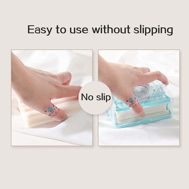 2-in-1 Portable Soap Roller Dish And Soap Dispenser With Roller And Drain Holes Multifunctional Soap Holder Foaming Soap Bar Box For Home Kitchen Bathroom (6303)