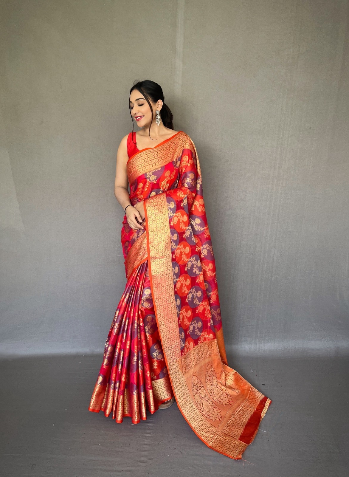 Pure Tissue Silk Saree - Color: Multicolor