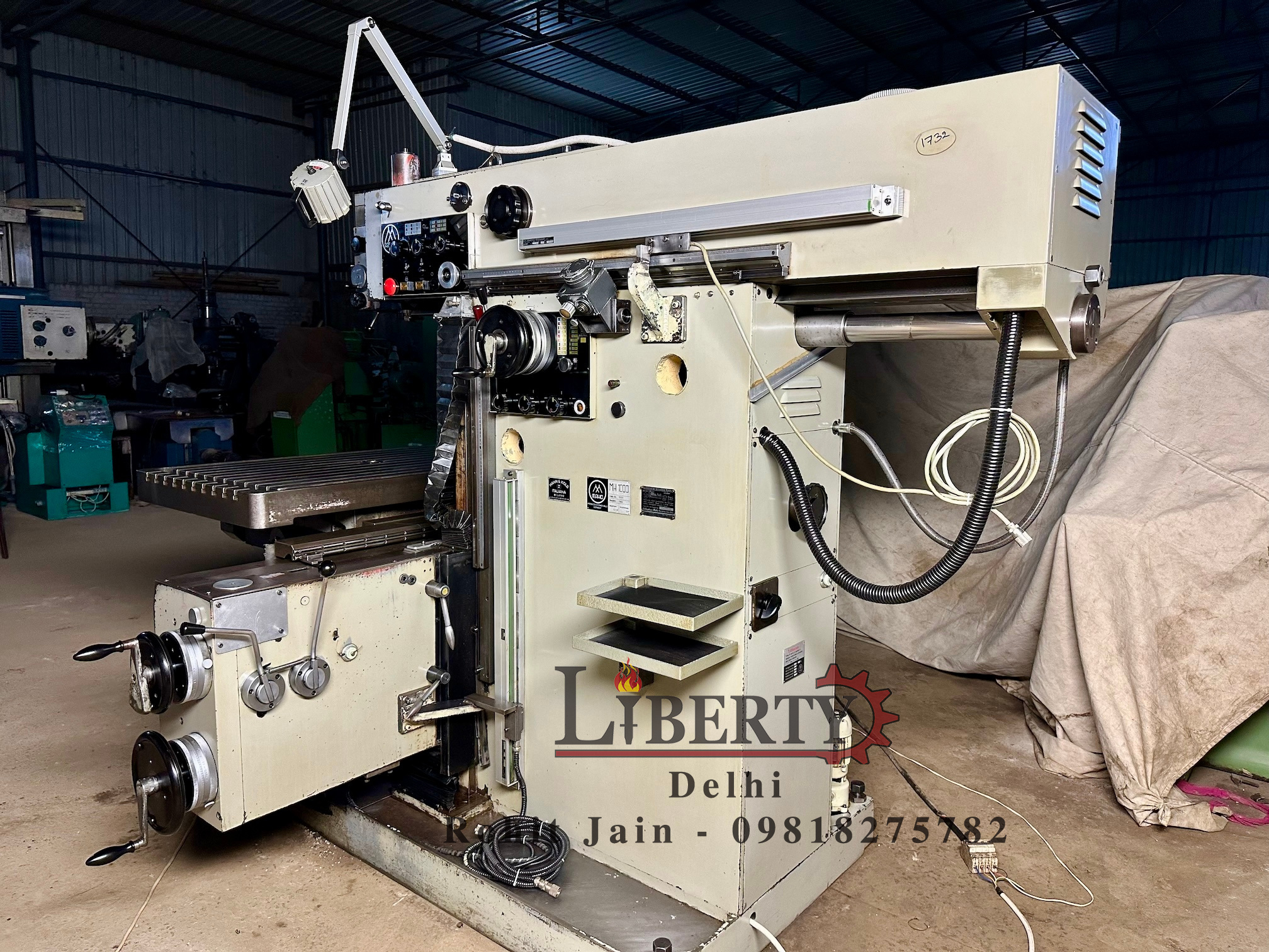 Maho Mh-1000 Universal Milling Machine - Table Size 1250 Mm X 740 Mm, Xyz Travel 1000 Mm X 750 Mm X 600 Mm, 360â° Table Rotation, Versatile For Milling & Boring Jobs