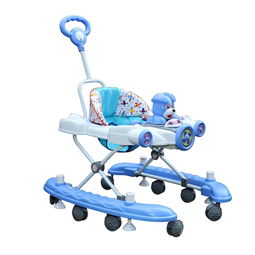 Blue Baby Walker Without Rocking