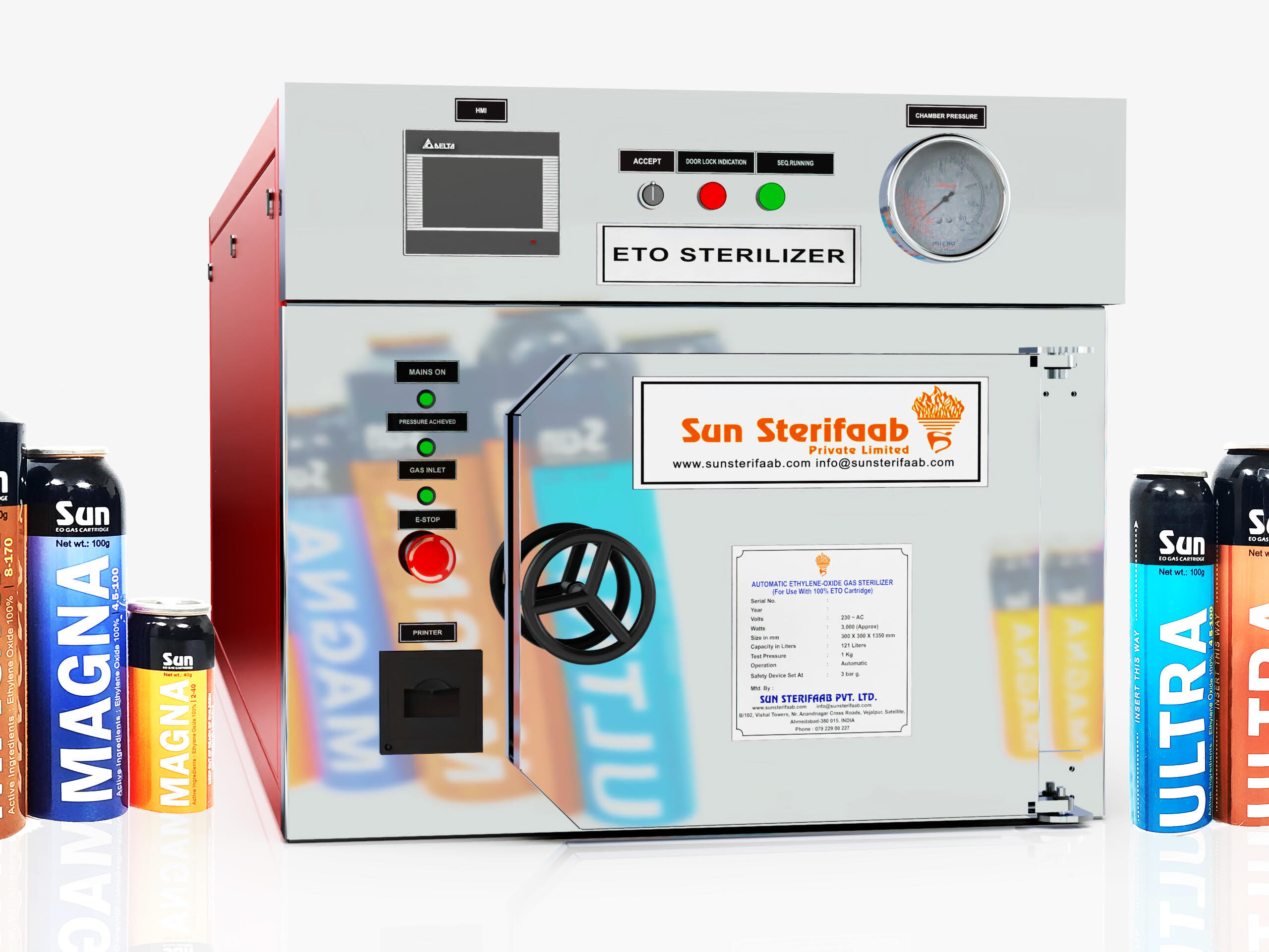 Ethylene Oxide Sterilizer - Capacity: 30 Liter/day