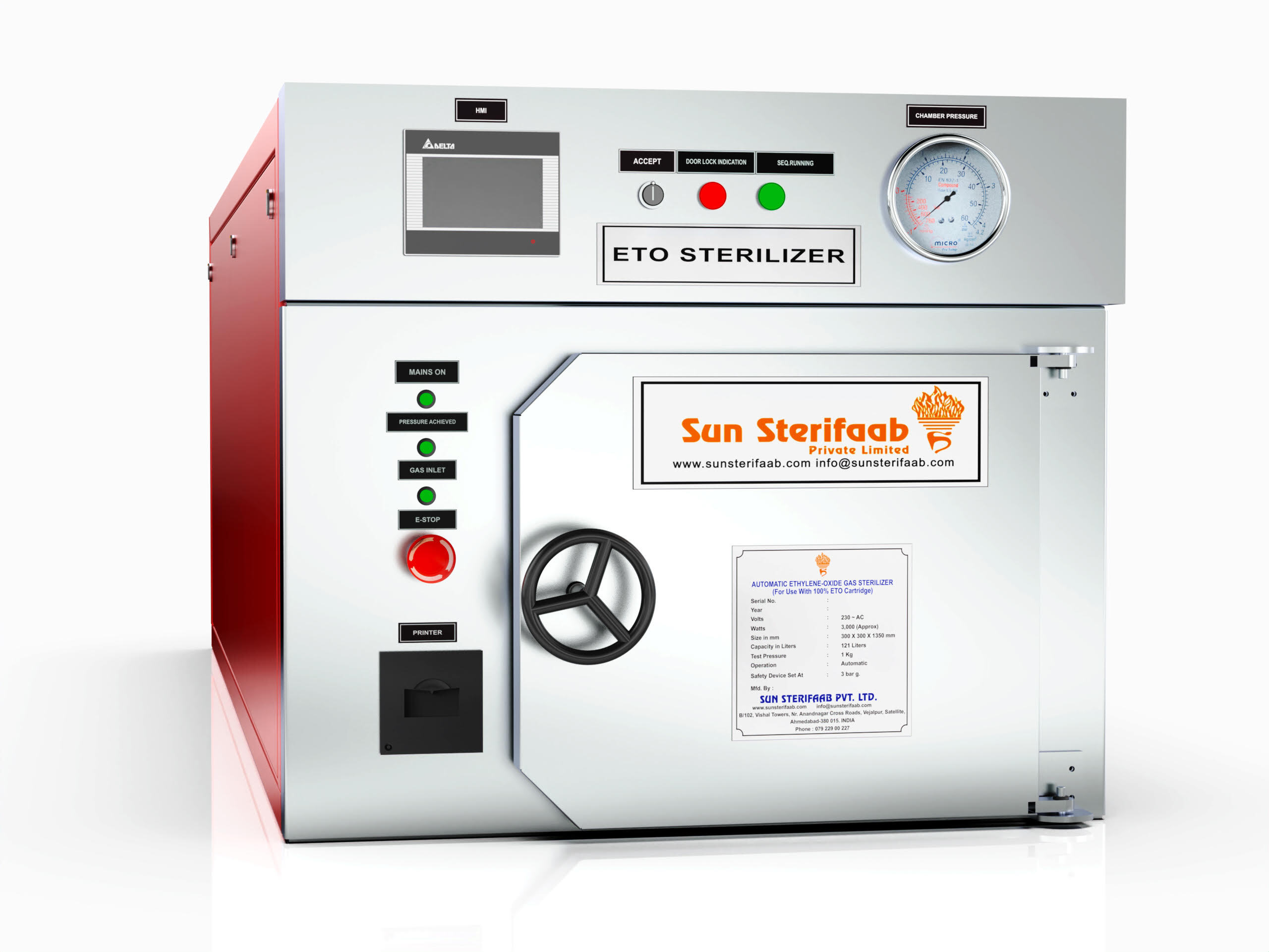 Ethylene Oxide Sterilizer - Capacity: 30 Liter/day