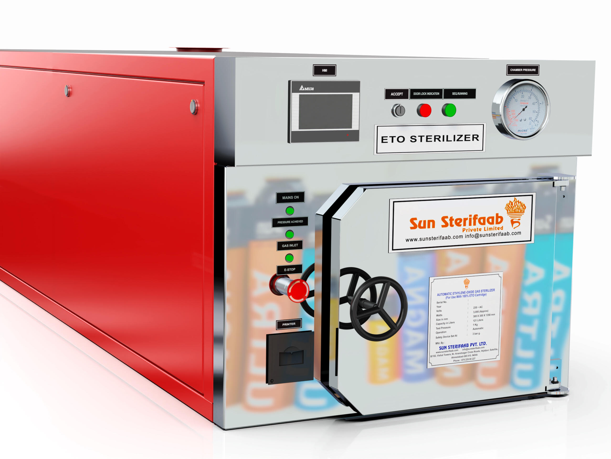 Ethylene Oxide Sterilizer - Capacity: 30 Liter/day