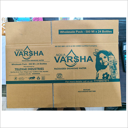 Matte Lamination Dringking Water Packaging Box
