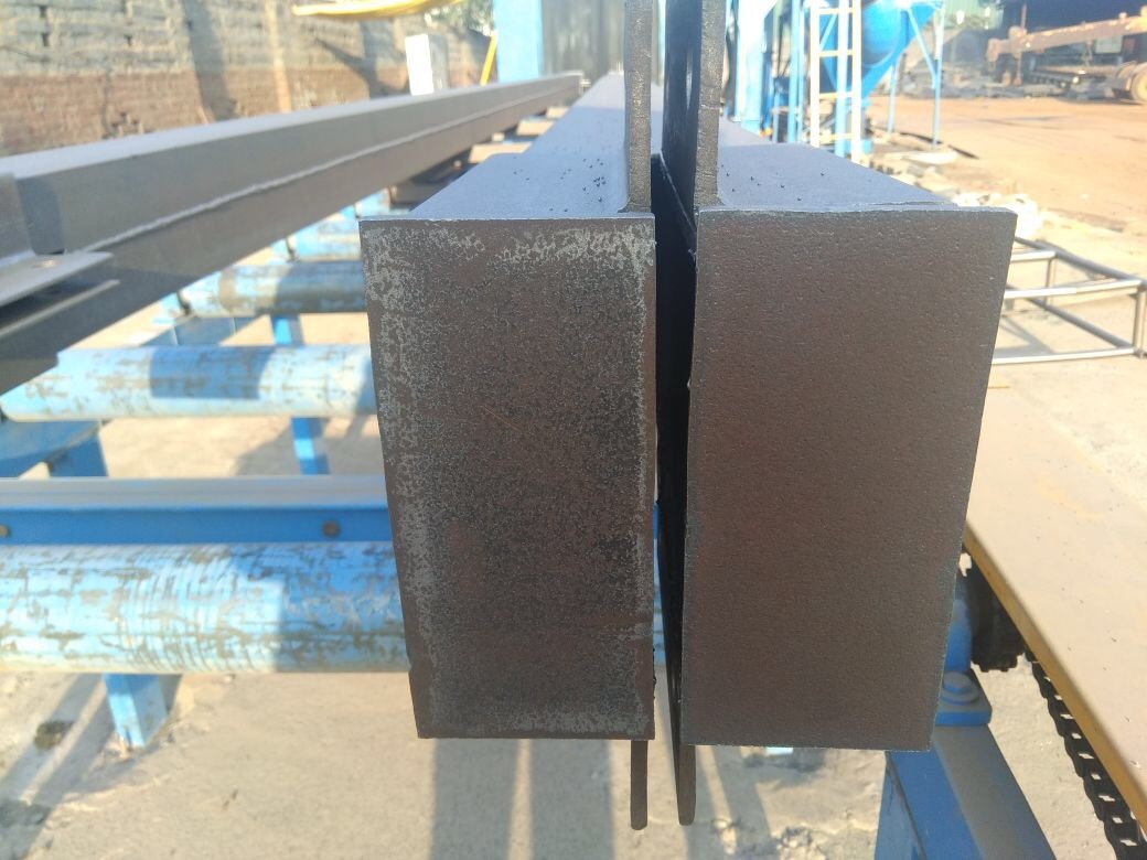 Dark Blue Structure Shot Blasting Machine