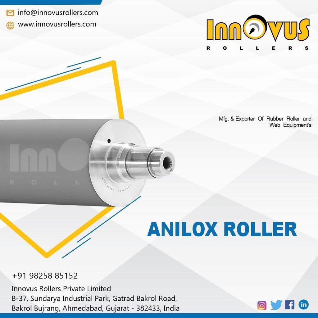Anilox Roller - Chrome Coated, Customized Size In Silver | Lightweight & Durable For Textile Printing, Excellent Print Quality With 80 To 600 Lpi