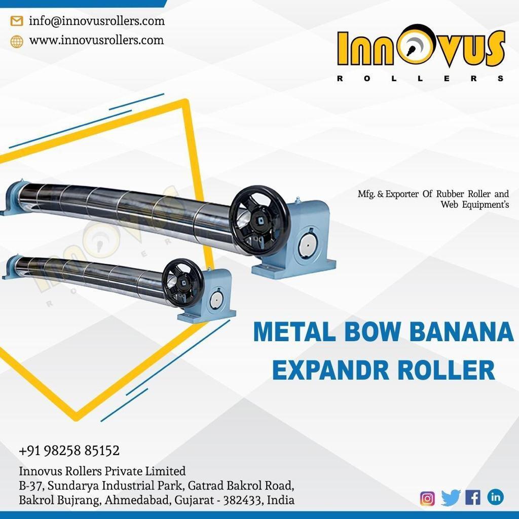 Banana Roller - Customizable Angled Positioning With Adjustable Gearbox & Pedestal | Efficient Wrinkle Removal, Fits All Dimensions And Diameters