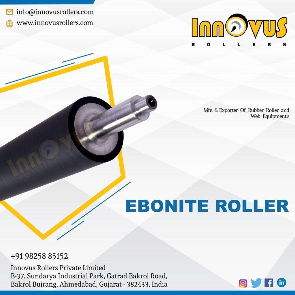 Black Ebonite Rubber Roller