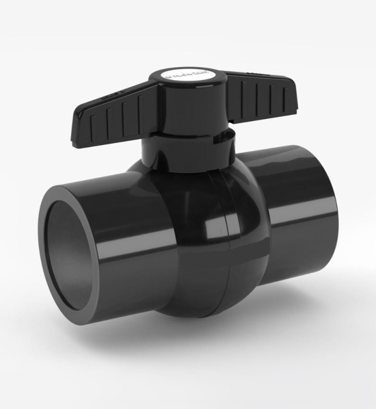 Upvc Short Handle Ball Valve - High-quality Upvc, 15 To 100mm Sizes, Available In White, Grey, And Black | Ideal For Agriculture And Plumbing Applications, Easy To Operate And Maintain