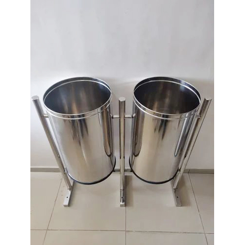 Swing Type Stainless Steel Dustbin - Application: Commercial