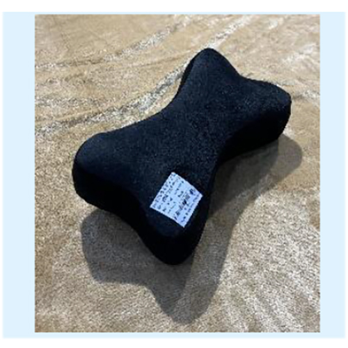 Black Bone Shaped Pillow Cov